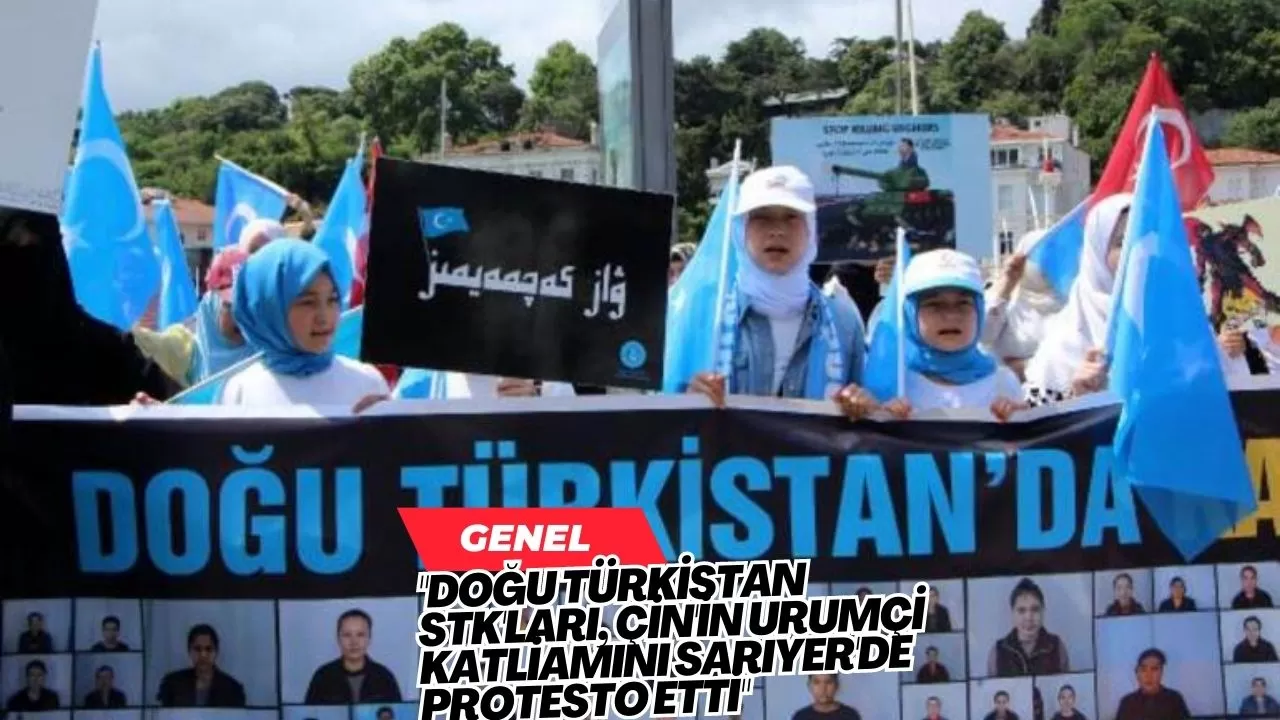 "Çin Urumçi Katliamı Sarıyer Protestosu"