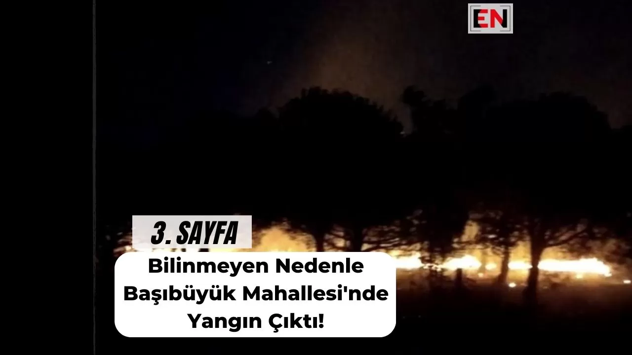 Bilinmeyen Nedenle Başıbüyük Mahallesi'nde Yangın Çıktı!