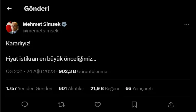 Türkiye Cumhuriyet Merkez Bankası Para Politikası Kurulu (PPK), Başkanı liderliğinde yılın 8. faiz kararını aldı. hazine ve Maliye Bakanı fiyat istikrarının öncelikleri olduğunu belirtti. 